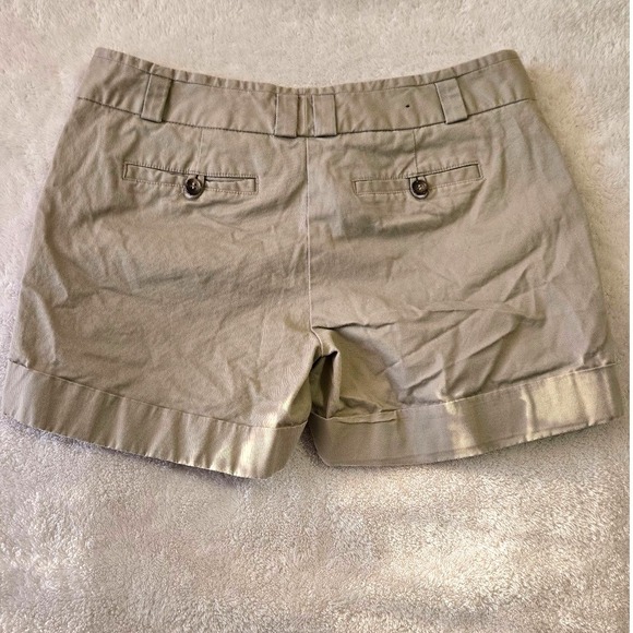 Cuffed Chino Shorts Cotton Stretch Casual Size 8 Outback Red Womens Khaki - Picture 8 of 10
